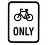 bike path only sign