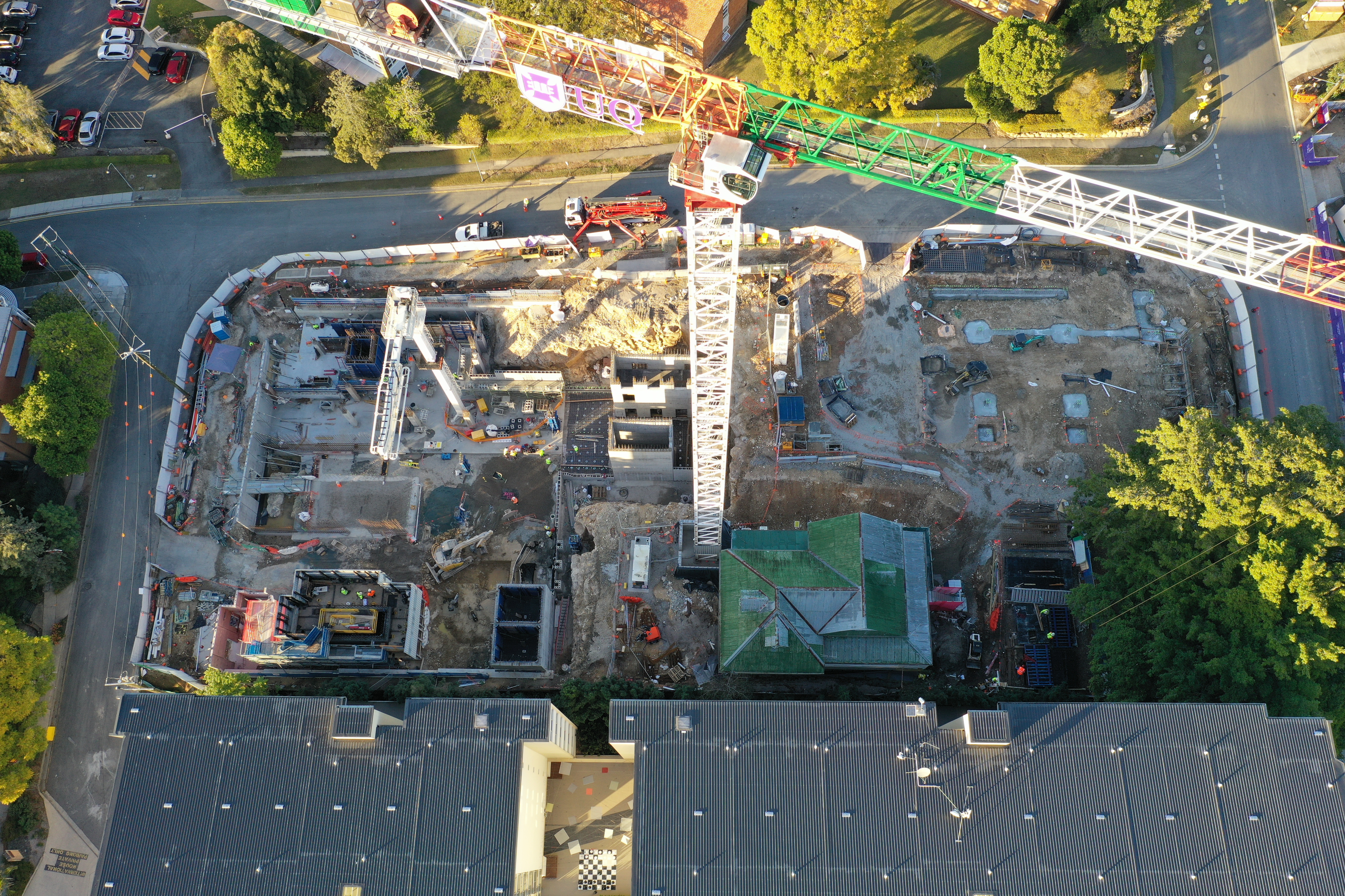 Photo of Student Residence construction site - Drone Overhead