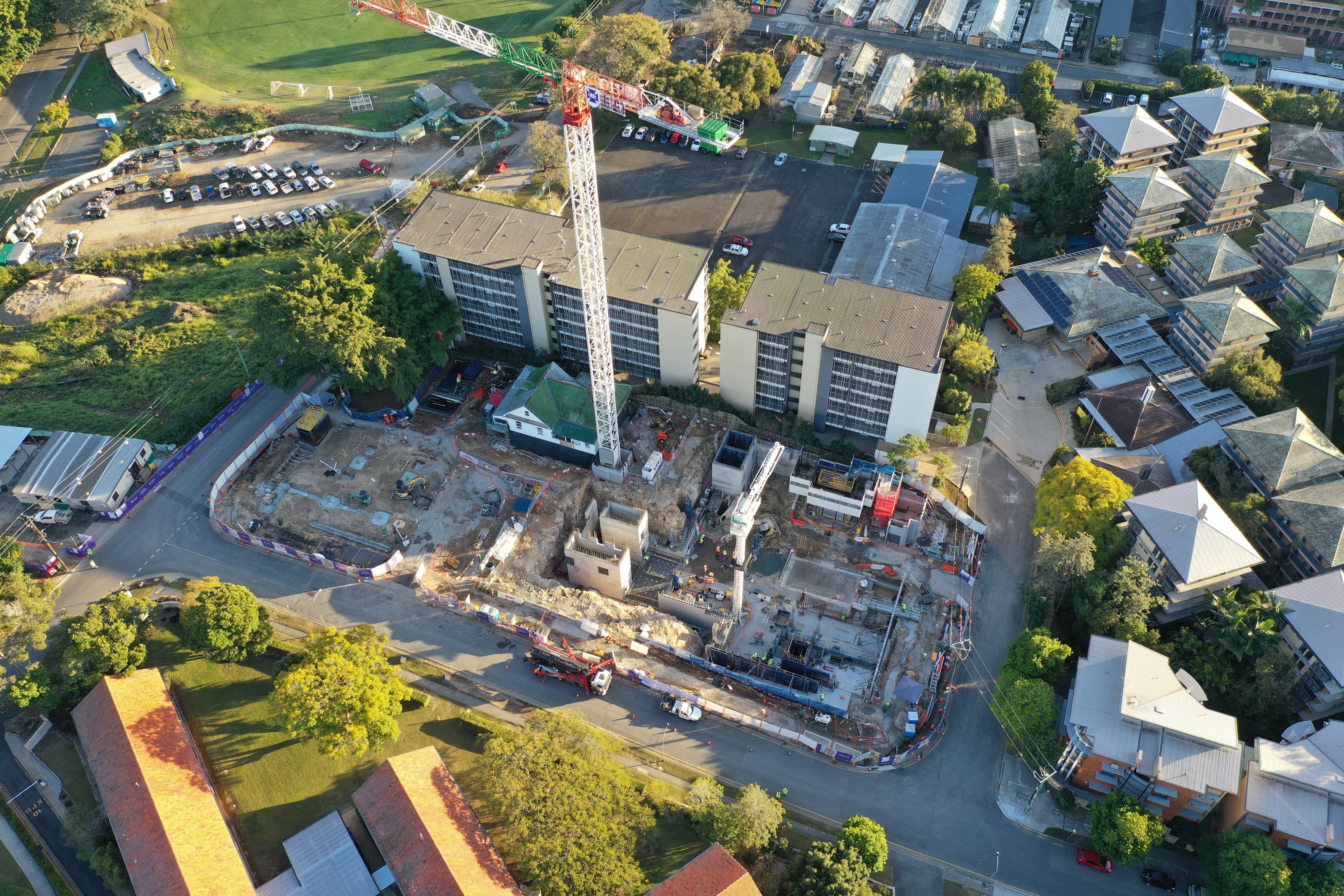 Photo of Student Residence construction site - Drone