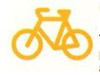bike awareness zone advisory sign