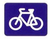 bike route advisory sign