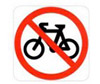 no bikes allowed sign