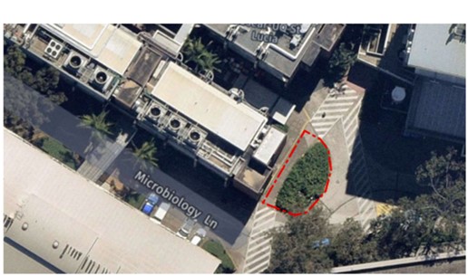 Aerial view of a buildingDescription automatically generated