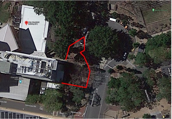 A bird's eye view of a buildingDescription automatically generated